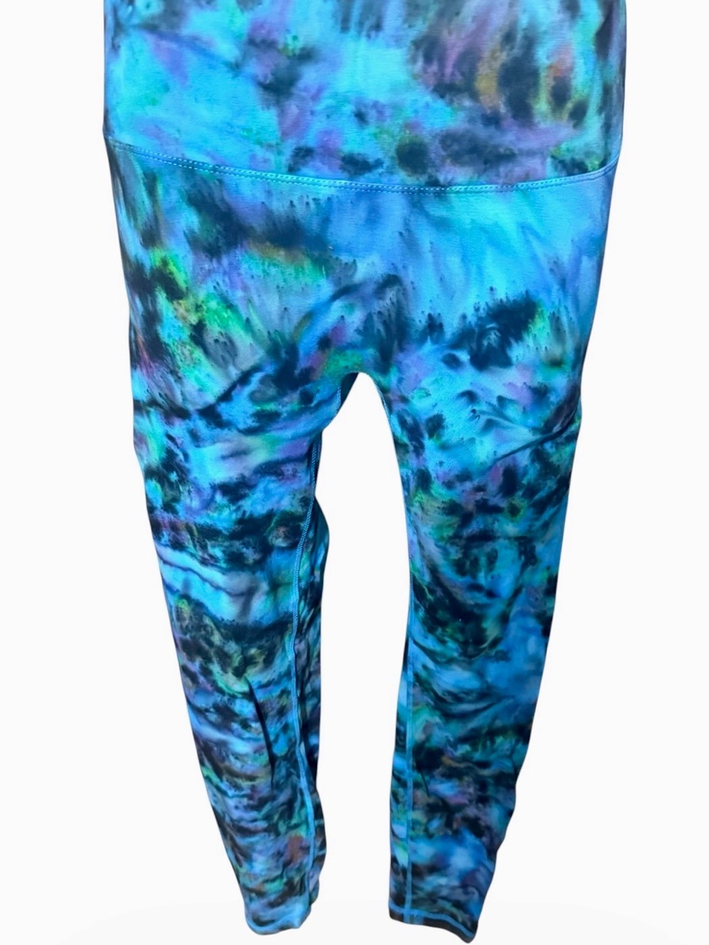 Lovlei Tie-Dye Blue Active Leggings for Women